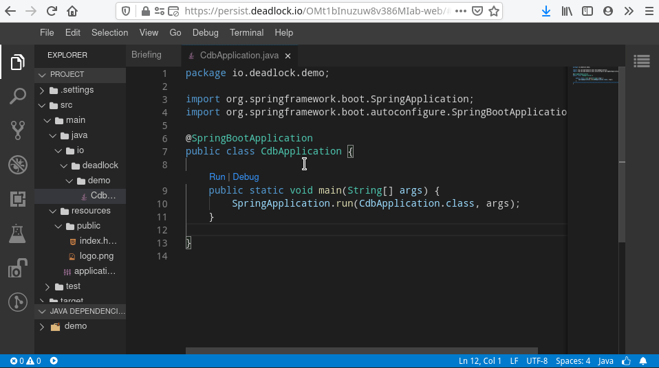 Demo Vscode gif